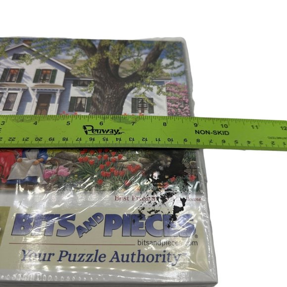 Bits And Pieces Best Friends 1000 Piece Jigsaw Puzzle Porch Flowers Cottage - Picture 8 of 10